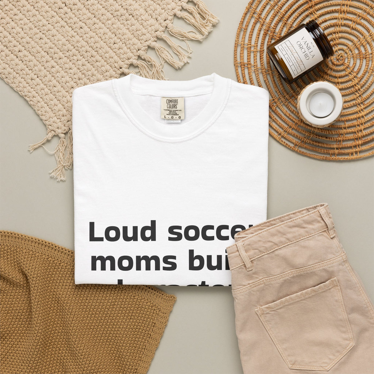 Soccer Mom T-Shirt "Loud soccer moms build character" – Funny Sports Parent Tee