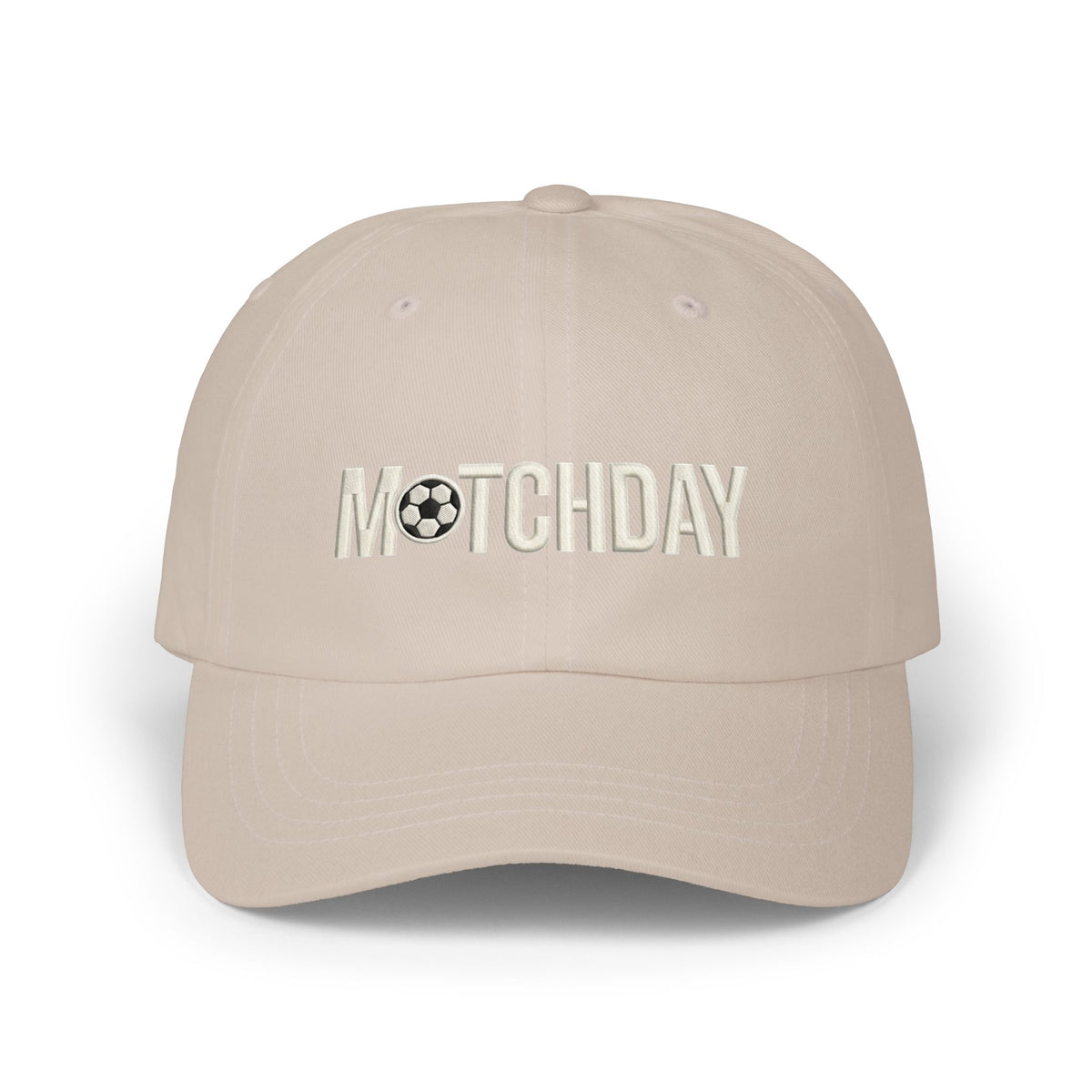 Matchday Dad Cap — Embroidered Soccer Ball Baseball Hat