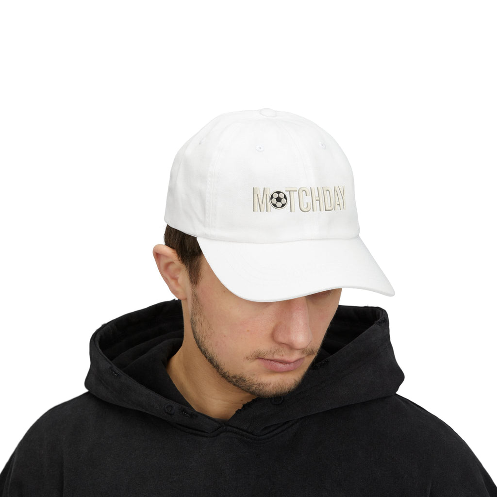 Matchday Dad Cap — Embroidered Soccer Ball Baseball Hat