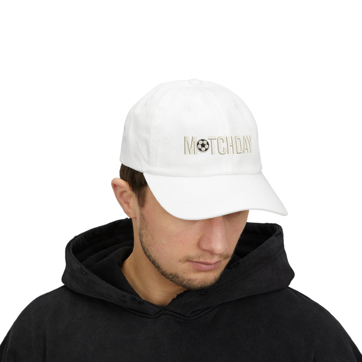Matchday Dad Cap — Embroidered Soccer Ball Baseball Hat