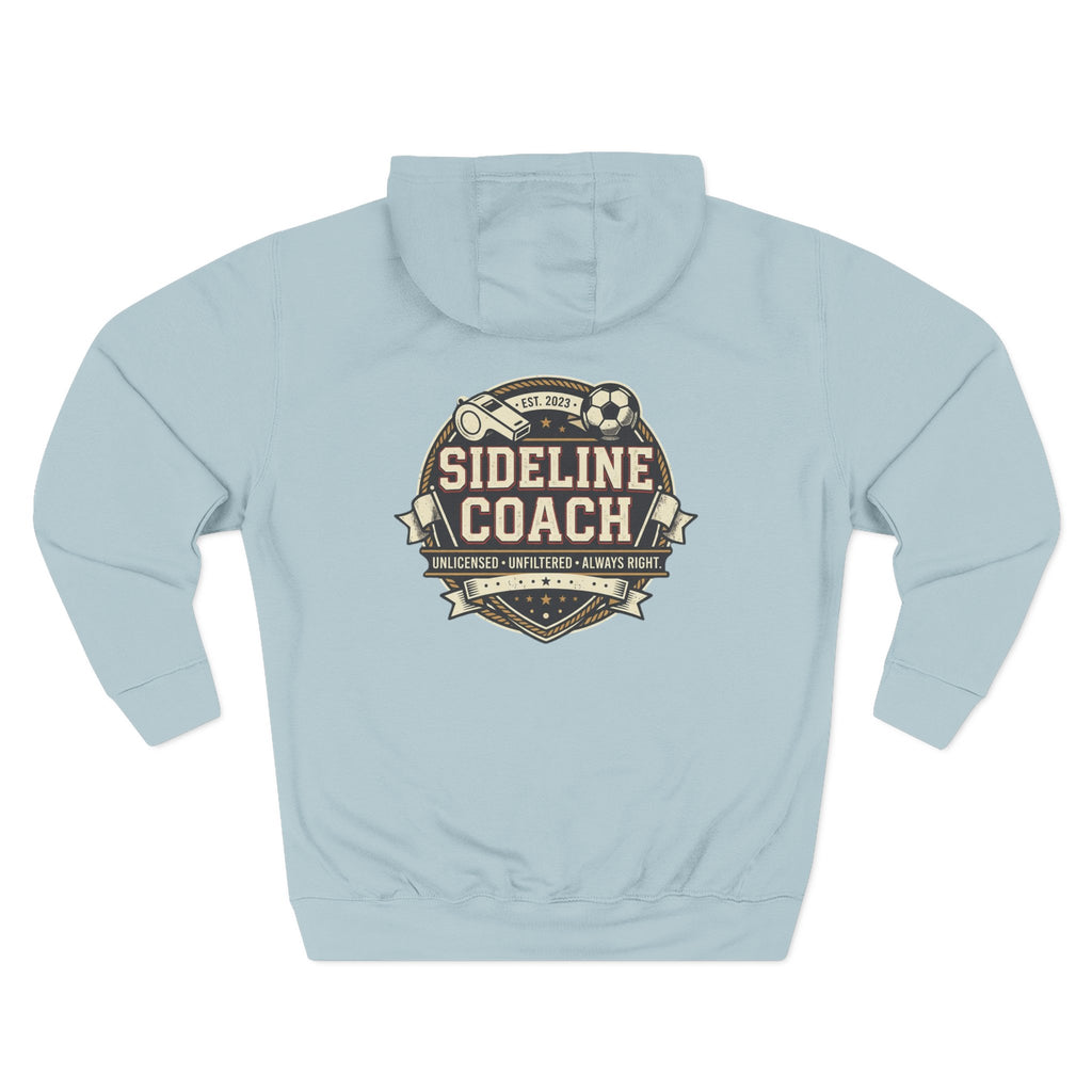 Sideline Coach Hoodie — Soccer Coach Fleece Pullover