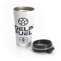 Travel Mug — 'Fuel' Soccer Logo Stainless Steel Tumbler