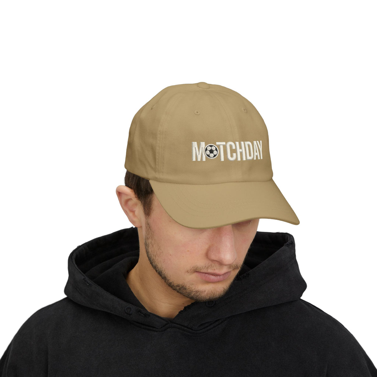 Matchday Dad Cap — Embroidered Soccer Ball Baseball Hat