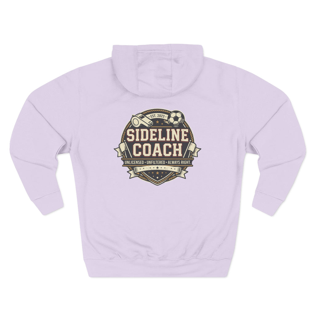Sideline Coach Hoodie — Soccer Coach Fleece Pullover