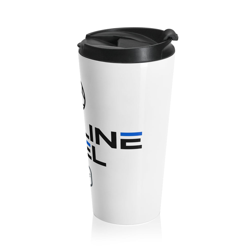 Travel Mug — 'Fuel' Soccer Logo Stainless Steel Tumbler