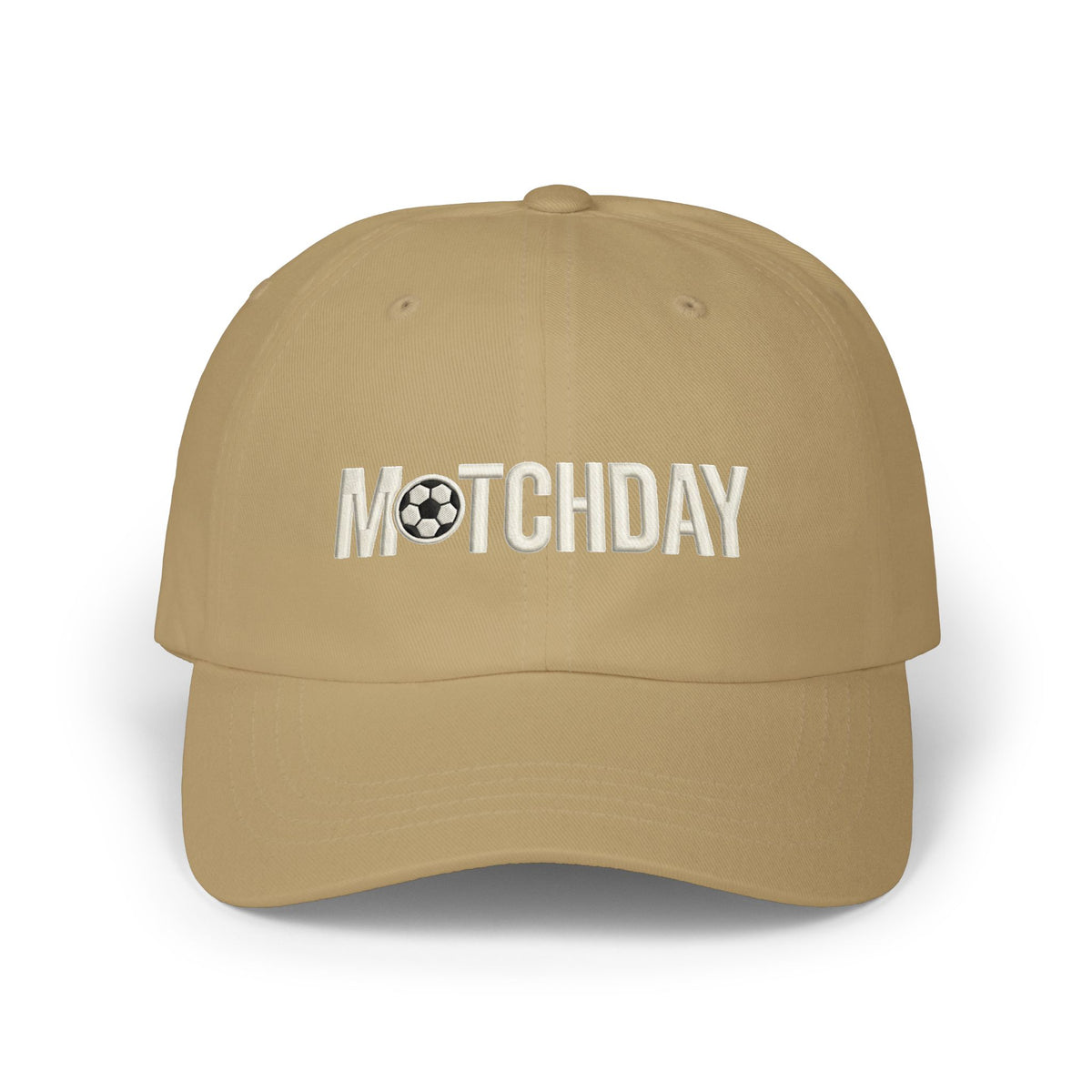 Matchday Dad Cap — Embroidered Soccer Ball Baseball Hat