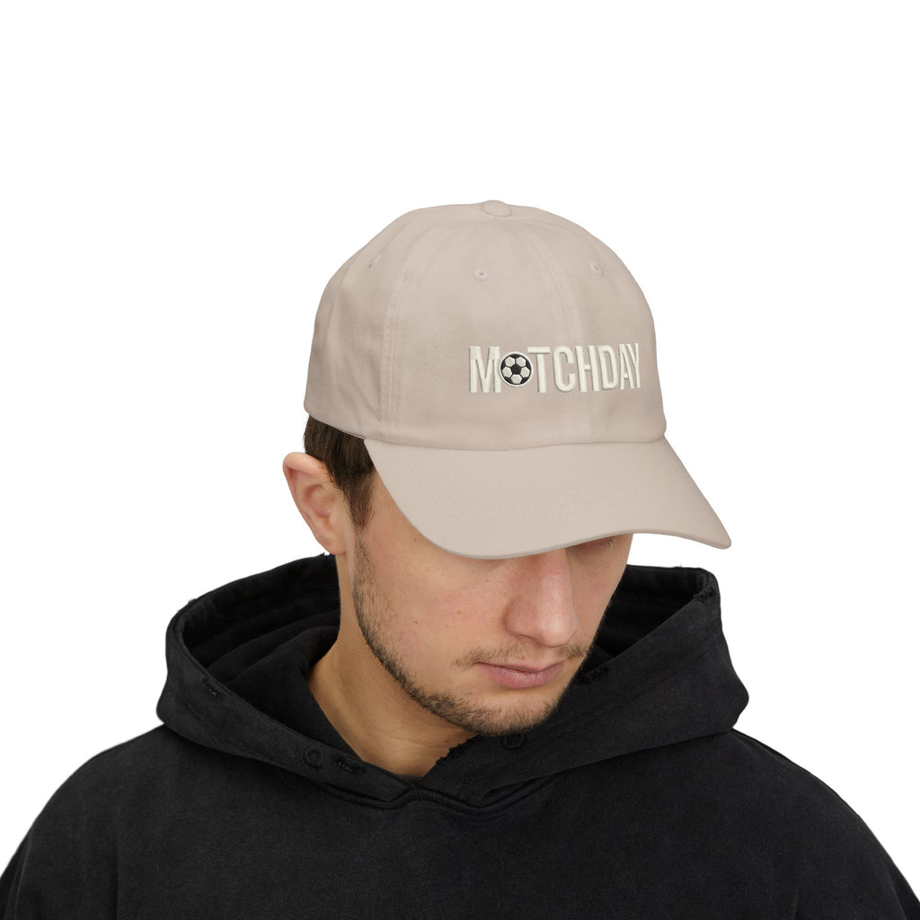 Matchday Dad Cap — Embroidered Soccer Ball Baseball Hat