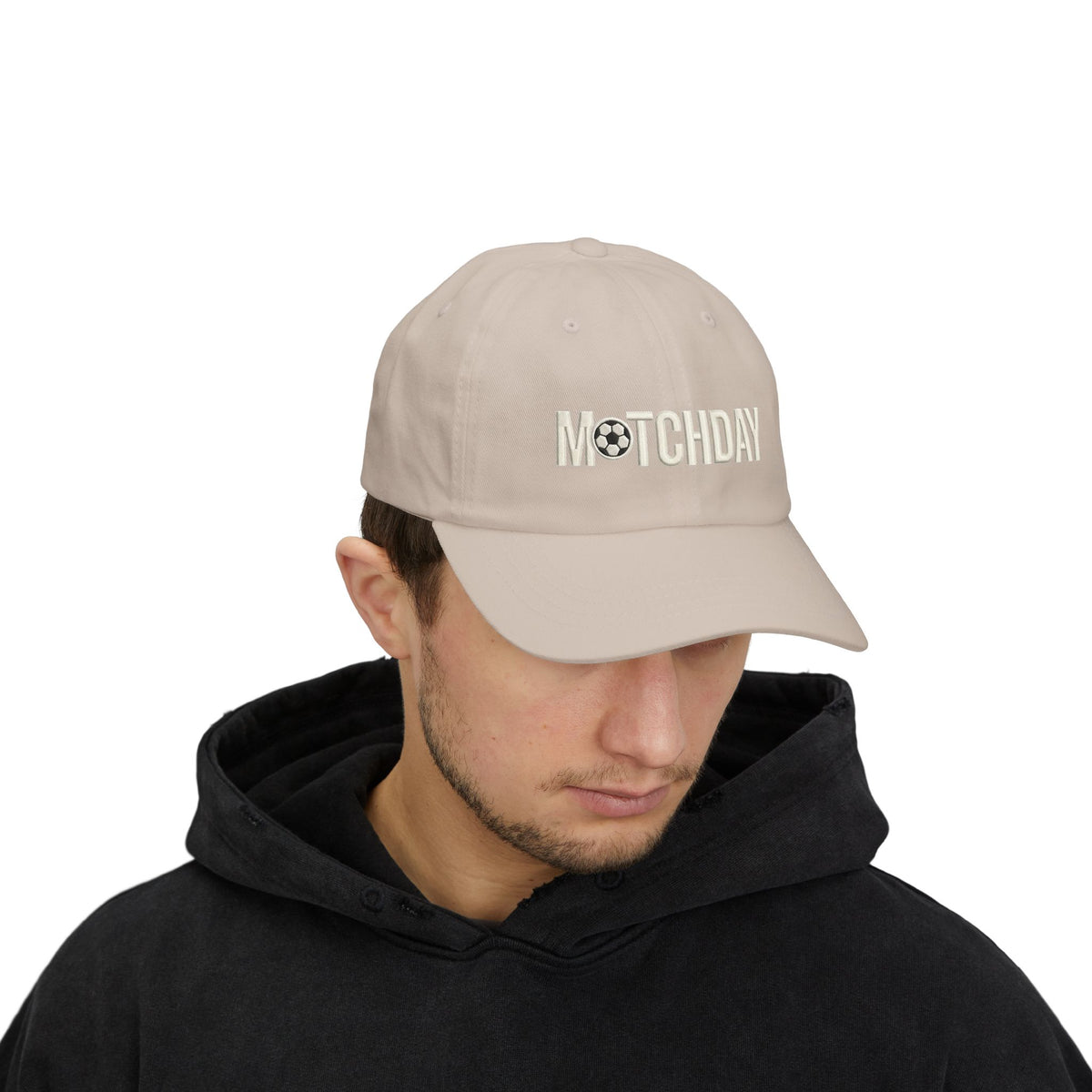 Matchday Dad Cap — Embroidered Soccer Ball Baseball Hat