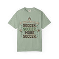 Soccer Weekend Plans T-Shirt — “My Weekend Plans: Soccer, Soccer, More Soccer”