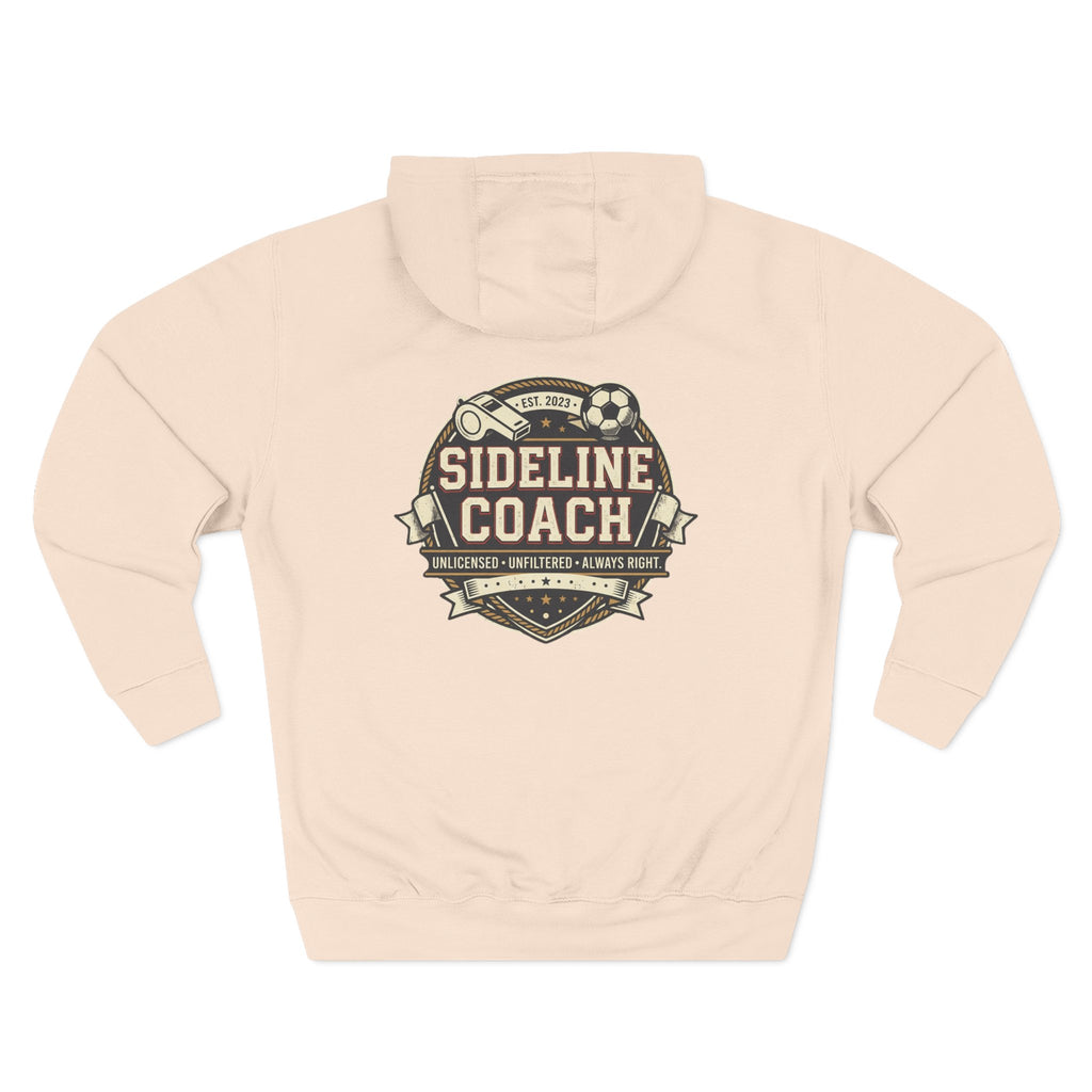 Sideline Coach Hoodie — Soccer Coach Fleece Pullover