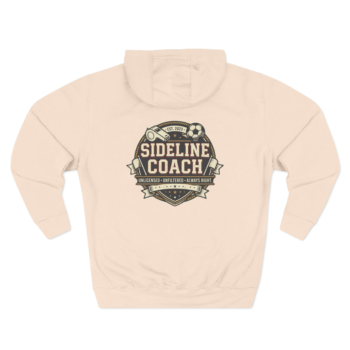 Sideline Coach Hoodie — Soccer Coach Fleece Pullover